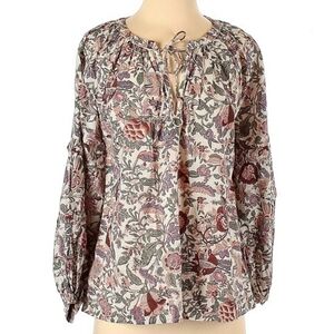 Love the Label Botanical Peasant Blouse